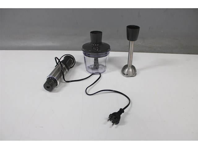 Tefal quickchef hb6598 staafmixer inclusief mengbeker en hakmolen 1000w zilver/zwart - afbeelding 4 van  4