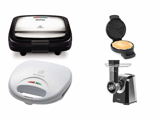 Tefal tosti ijzer | fritel wafelijzer | bomann tosti ijzer | teesa snijmachine - afbeelding 1 van  2