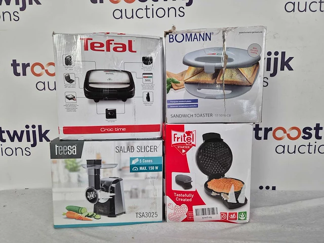 Tefal tosti ijzer | fritel wafelijzer | bomann tosti ijzer | teesa snijmachine - afbeelding 2 van  2