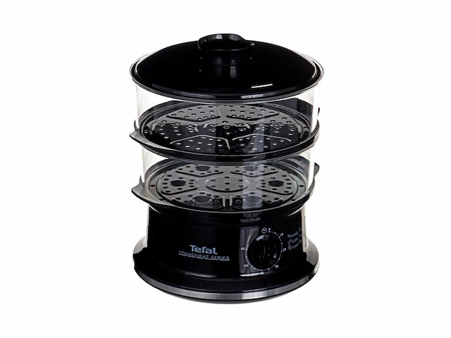 Tefal vc140135 stoomkoker 2 mand(en) zwart vrijstaand 900 w - afbeelding 2 van  4