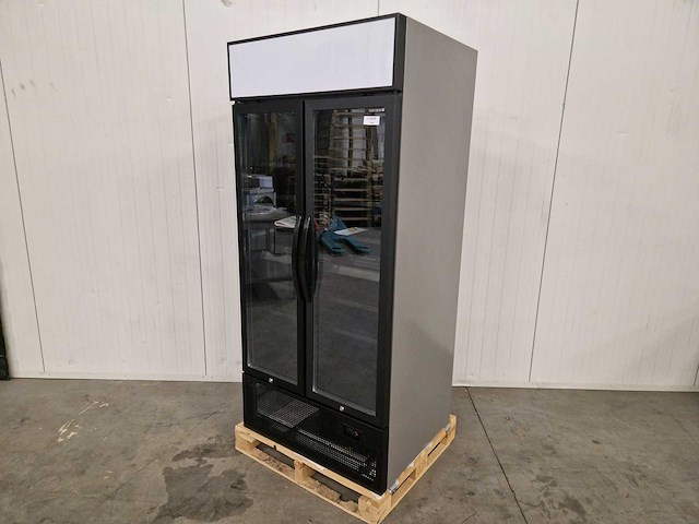 Tefcold - dubbeldeurs glasdeur koeling - fsc891h - afbeelding 1 van  3