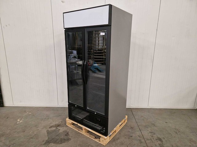 Tefcold - dubbeldeurs glasdeur koeling - fsc891h - afbeelding 1 van  3
