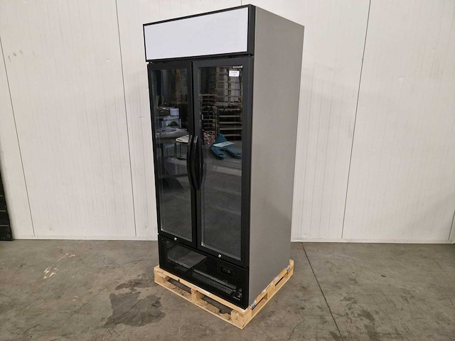 Tefcold - dubbeldeurs glasdeur koeling - fsc891h - afbeelding 1 van  3