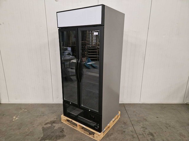 Tefcold - dubbeldeurs glasdeur koeling - fsc891h - afbeelding 1 van  3