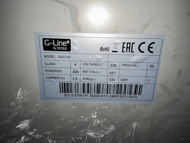 Tefcold - guc 140 - vriezer - afbeelding 6 van  6