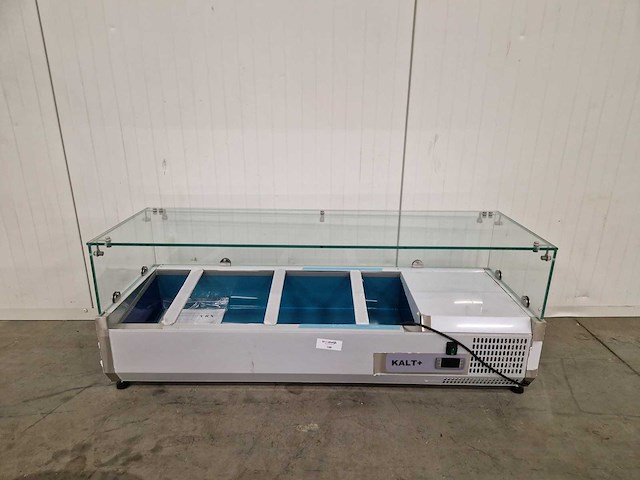 Tefcold - saladiere - opzet koelvitrine - vk38-120-glas - afbeelding 1 van  2