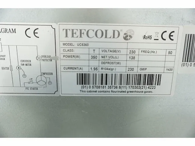 Tefcold - uc5360 - mobiele koelwerkbank - afbeelding 4 van  6