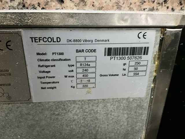 Tefcold pt 1300 pizzawerkbank met saladiere - afbeelding 9 van  11
