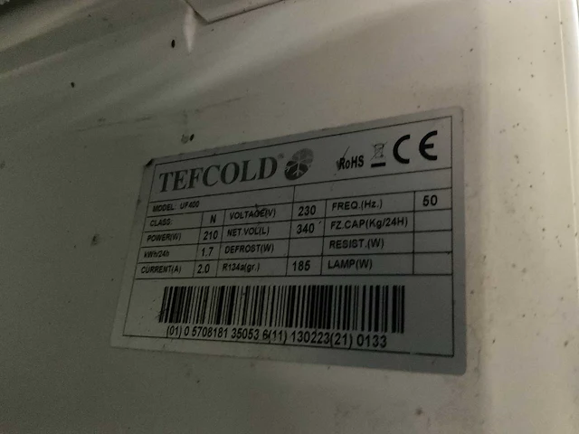 Tefcold uf400 vriezer - afbeelding 5 van  5