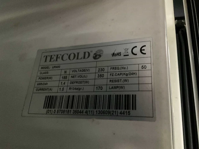 Tefcold ur400 koelkast - afbeelding 4 van  4