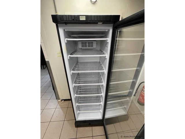Tefcold vrieskast met glazendeur - model ufsc370g-p - 60x60x184cm - afbeelding 3 van  4