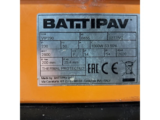 Tegeltafelzaag verstelbaar groot l=950mm/h40mm ~, battipav, vip 290, 2020 - afbeelding 9 van  9