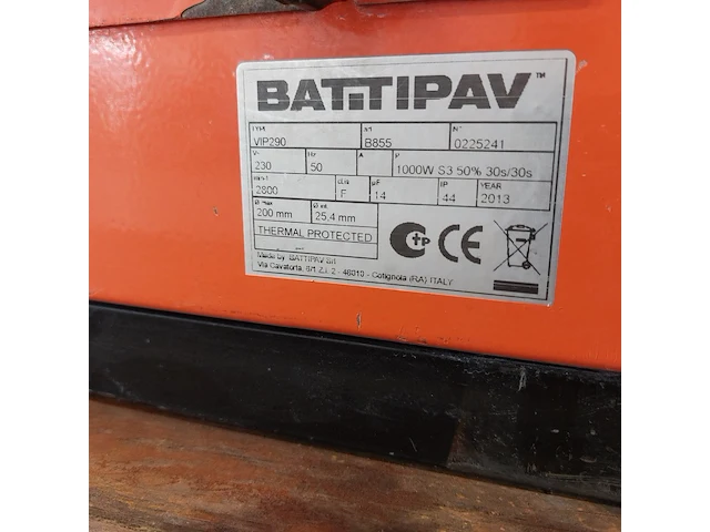Tegeltafelzaag verstelbaar groot l=950mm/h40mm ~ battipav, vip 290, bouwjaar 2012 - afbeelding 4 van  12