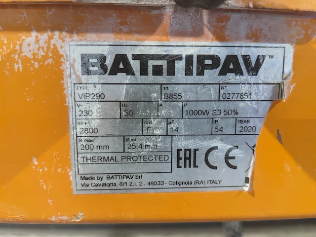 Tegeltafelzaag verstelbaar groot l=950mm/h40mm ~ battipav, vip 290, bouwjaar 2020 - afbeelding 6 van  16