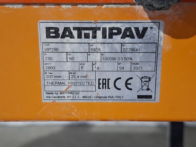 Tegeltafelzaag verstelbaar groot l=950mm/h40mm ~ battipav, vip 290, bouwjaar 2021 - afbeelding 3 van  8