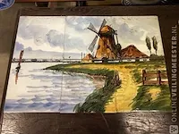 Tegeltjes diverse opdruk in 1 houten krat - afbeelding 2 van  19