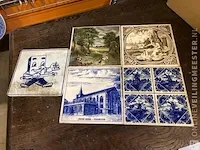 Tegeltjes diverse opdruk in 1 houten krat - afbeelding 8 van  19