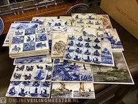 Tegeltjes diverse opdruk in 1 houten krat - afbeelding 3 van  7