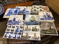 Tegeltjes diverse opdruk in 1 houten krat - afbeelding 4 van  7