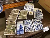Tegeltjes diverse opdruk in 1 houten krat - afbeelding 6 van  7