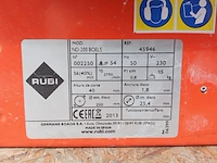 Tegelzaag - 400mm - 230v rubi, nd-200, bouwjaar 2018 - afbeelding 7 van  8