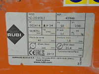 Tegelzaag - 400mm - 230v rubi, nd-200, bouwjaar 2019 - afbeelding 2 van  7