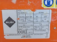 Tegelzaag - 400mm - 230v rubi, nd-200, bouwjaar 2019 - afbeelding 6 van  6