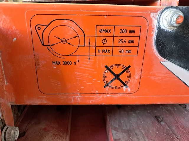 Tegelzaagmachine - 900mm - 230v battipav, vip 290, bouwjaar 2018 - afbeelding 8 van  8