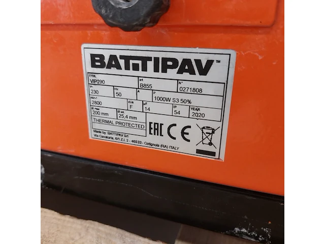 Tegelzaagmachine - 900mm - 230v battipav, vip 290, bouwjaar 2019 - afbeelding 5 van  13