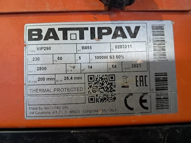 Tegelzaagmachine - 900mm - 230v battipav, vip 290, bouwjaar 2021 - afbeelding 7 van  7