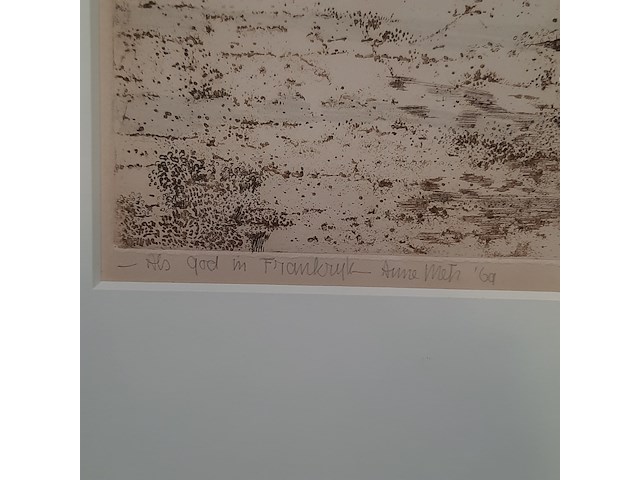 Tekening, a. metz, als god in frankrijk, 1969 - afbeelding 8 van  8