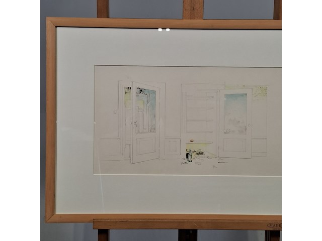 Tekening, b. lens, 1970 - afbeelding 2 van  9