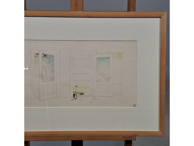 Tekening, b. lens, 1970 - afbeelding 3 van  9