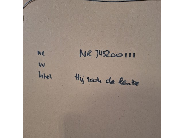 Tekening, g. alberts, hij rook de lente 71/100, 2001 - afbeelding 3 van  18