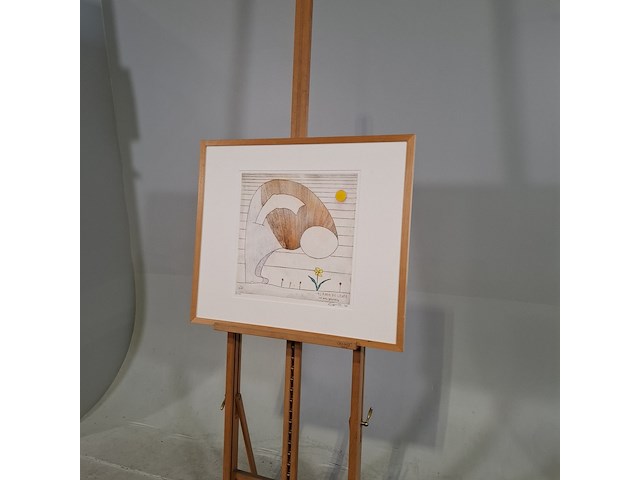 Tekening, g. alberts, hij rook de lente 71/100, 2001 - afbeelding 7 van  18