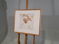 Tekening, g. alberts, hij rook de lente 71/100, 2001 - afbeelding 7 van  18