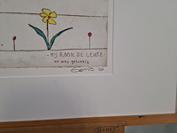 Tekening, g. alberts, hij rook de lente 71/100, 2001 - afbeelding 8 van  18