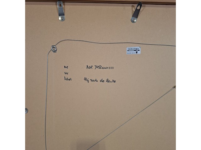 Tekening, g. alberts, hij rook de lente 71/100, 2001 - afbeelding 10 van  18