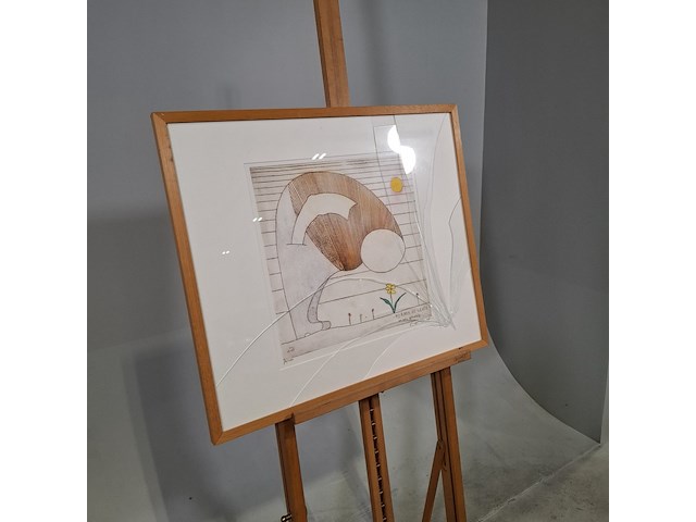 Tekening, g. alberts, hij rook de lente 71/100, 2001 - afbeelding 11 van  18