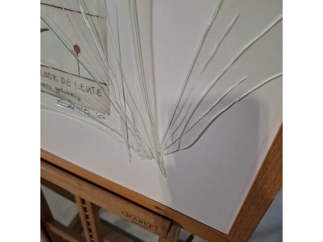 Tekening, g. alberts, hij rook de lente 71/100, 2001 - afbeelding 13 van  18