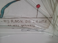 Tekening, g. alberts, hij rook de lente 71/100, 2001 - afbeelding 17 van  18