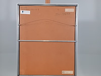 Tekening, g. kooy, man met honden in landschap 3, 1983 - afbeelding 7 van  9