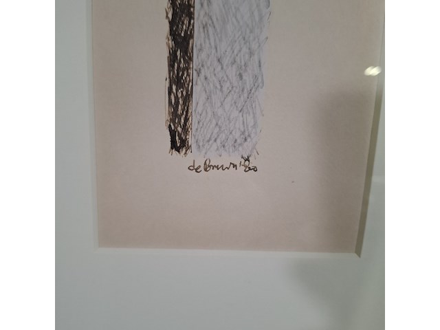 Tekening, gemengde techniek, j. de bruin, enschede 5, 1980 - afbeelding 5 van  7