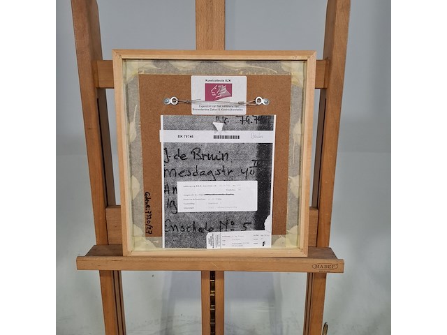 Tekening, gemengde techniek, j. de bruin, enschede 5, 1980 - afbeelding 6 van  7