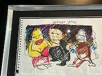 Tekening herman brood “pimp you” marker op papier - afbeelding 2 van  4