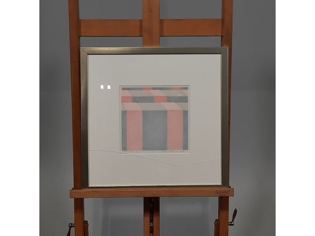 Tekening in lijst, femia morselt, 1983 - afbeelding 1 van  9