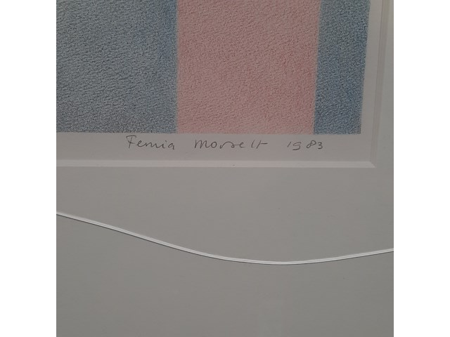 Tekening in lijst, femia morselt, 1983 - afbeelding 5 van  9