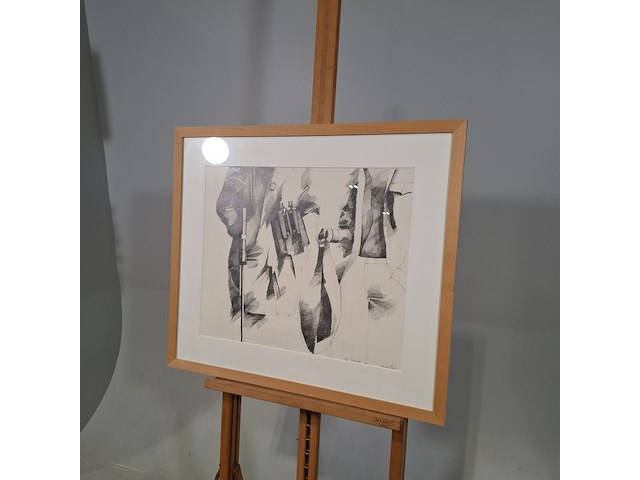 Tekening, j. bontjes, de jacht ii - afbeelding 3 van  8