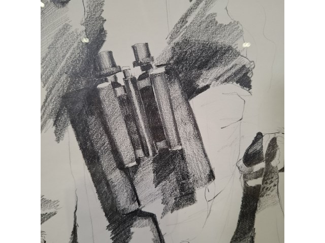 Tekening, j. bontjes, de jacht ii - afbeelding 6 van  8