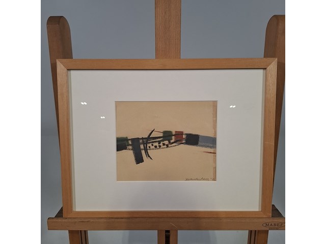 Tekening, j. f. van den berg, compositie, 1965 - afbeelding 1 van  8